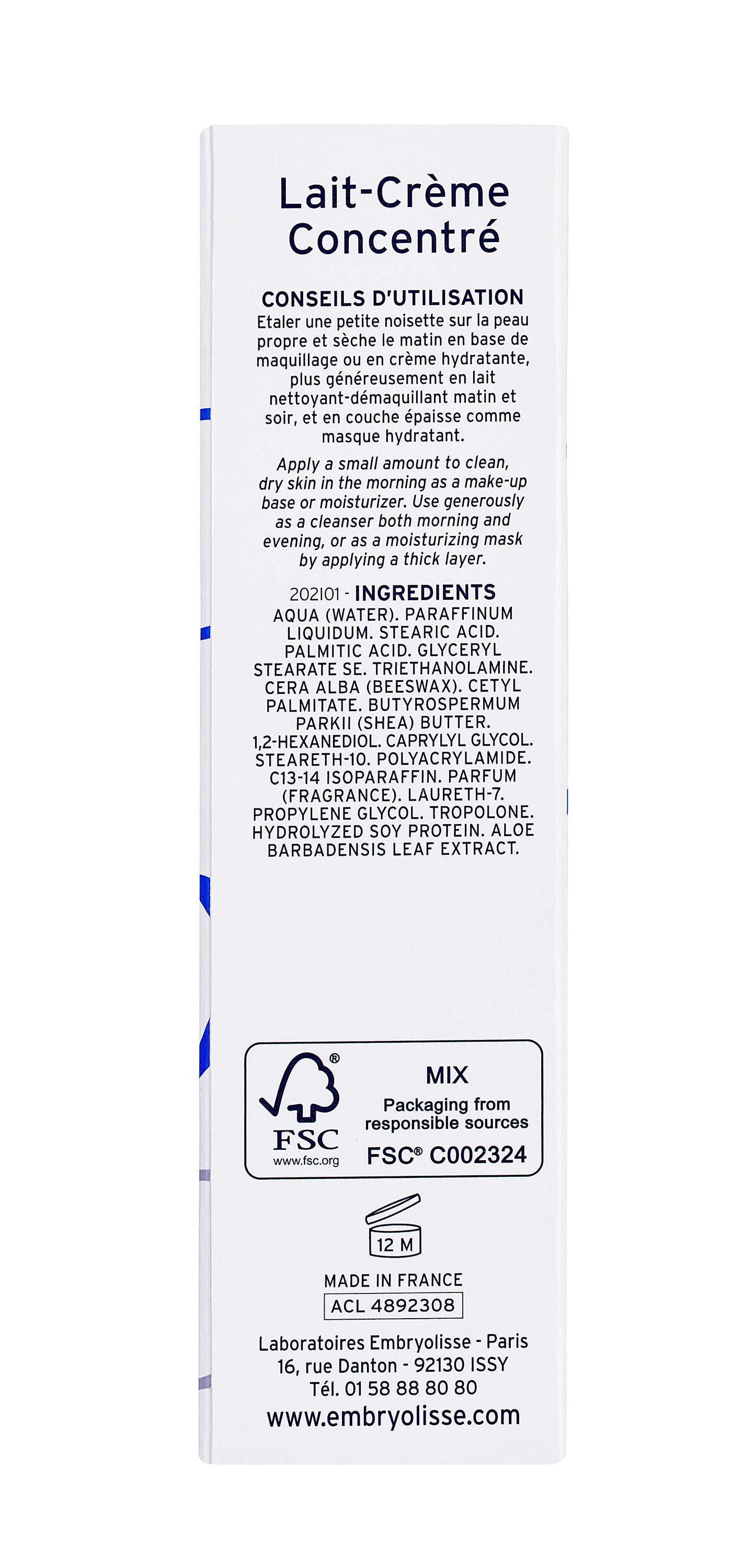 LAIT CREME CONCENTRE