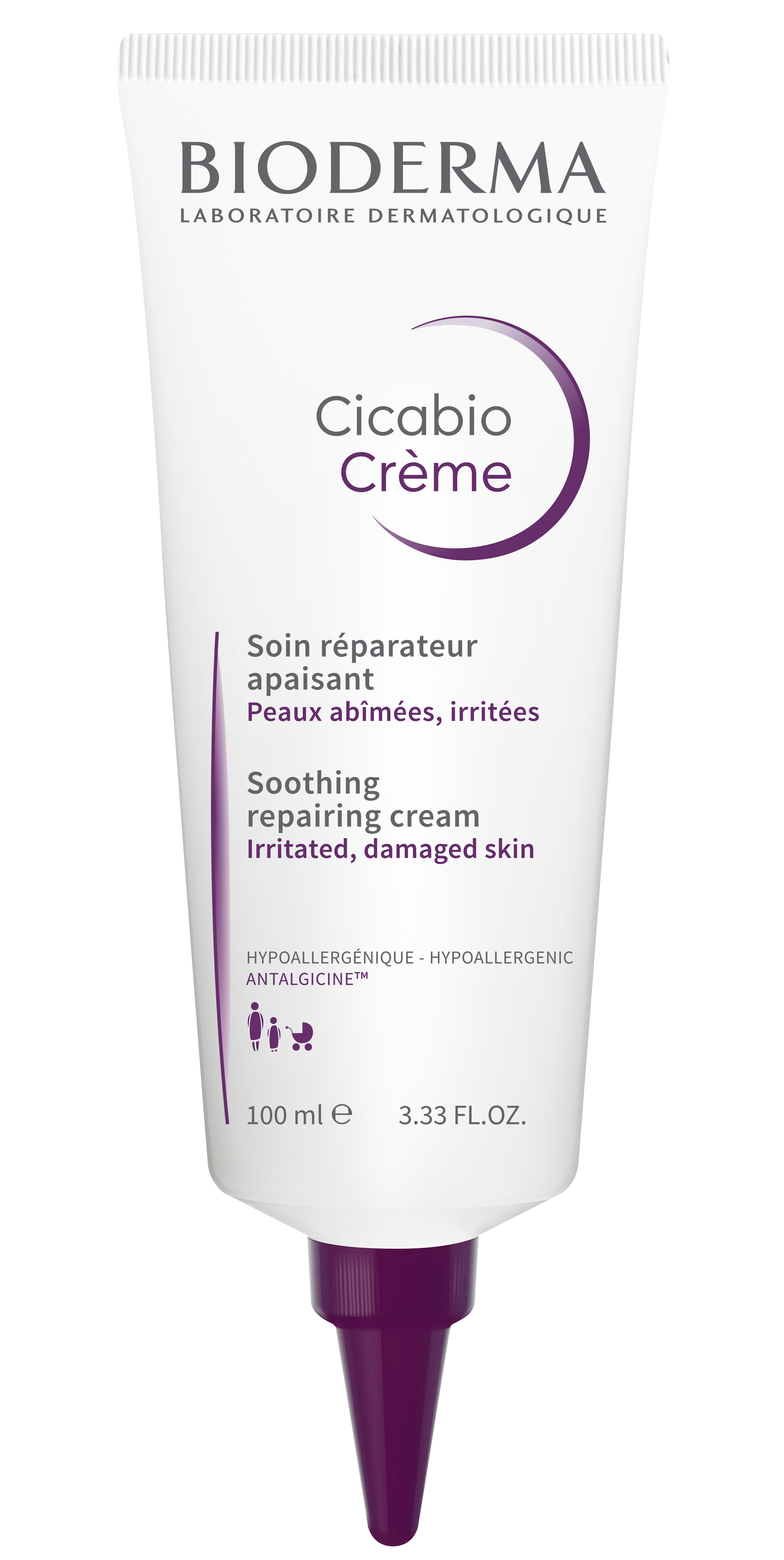 Bioderma Cicabio Cream Repairing for Irritated, Damaged Skin 100ml