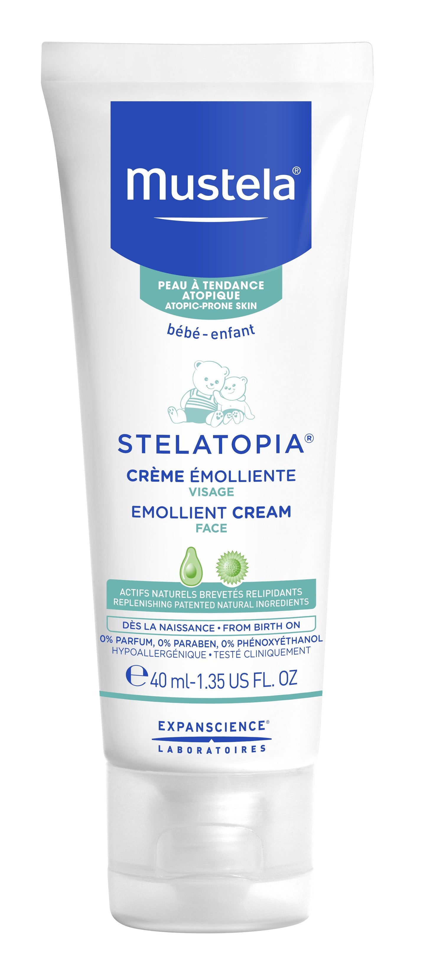 Mustela - Stelatopia Emollient Cream Face 40ml