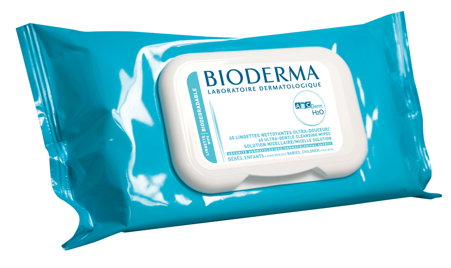 ABCDerm H2O 60 Cleansing Wipes for Babies & Children