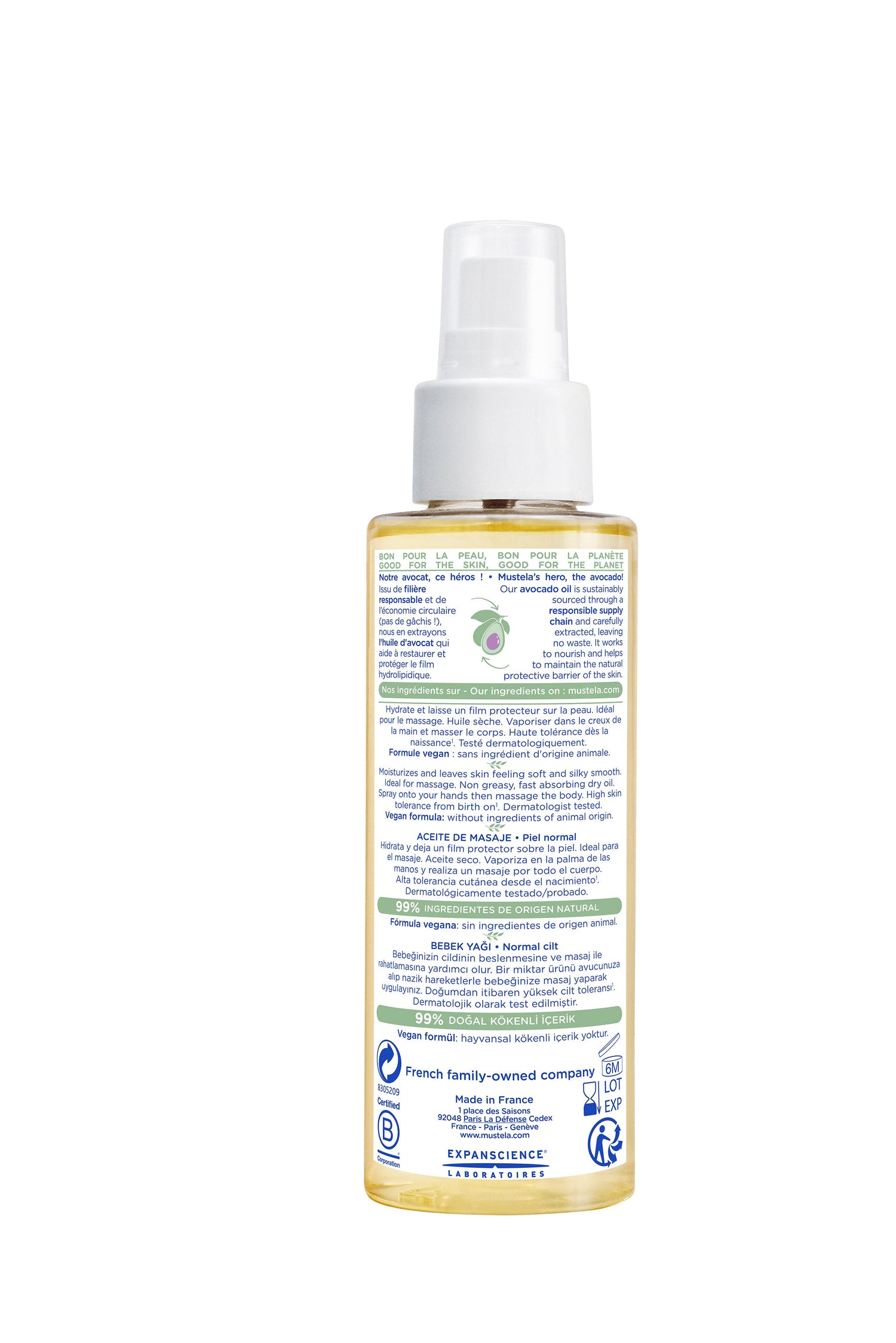 Mustela - Baby Massage Oil 100ml