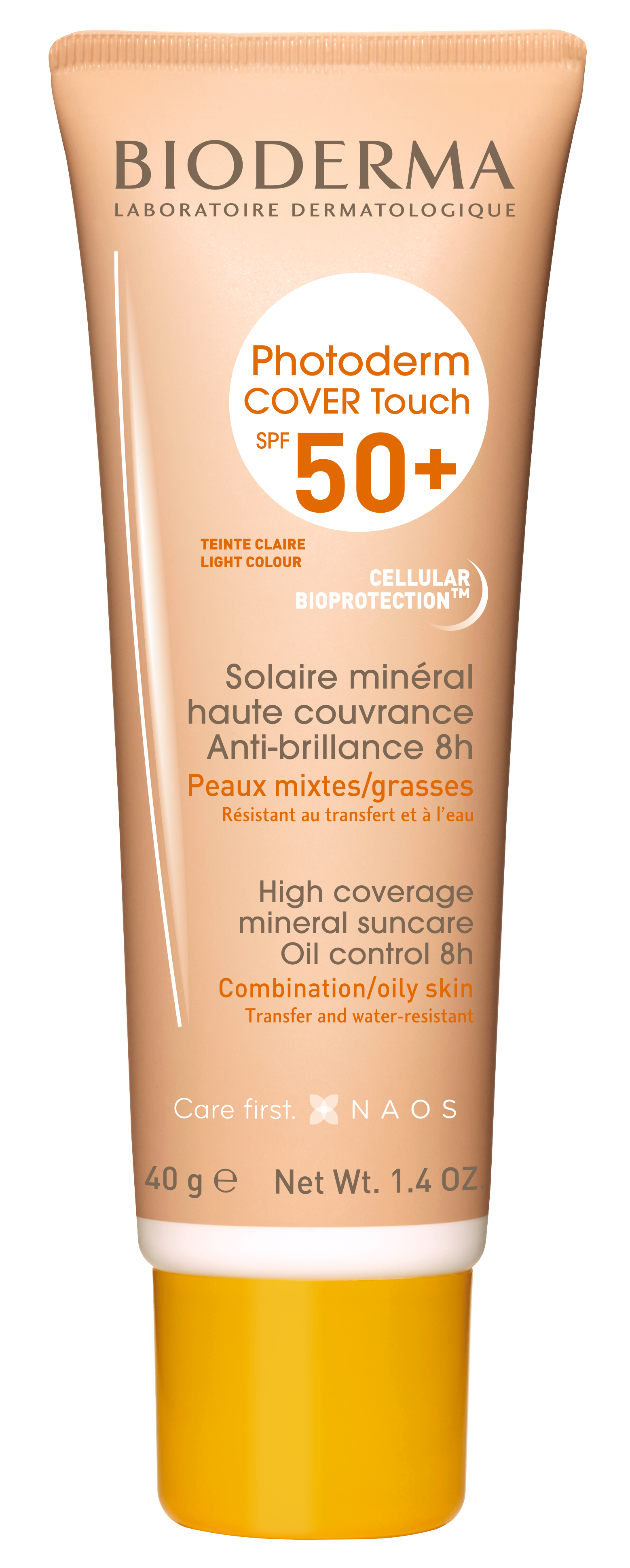 Bioderma Photoderm COVER Touch SPF 50+ High coverage mineral sunscreen, Light tint 40g