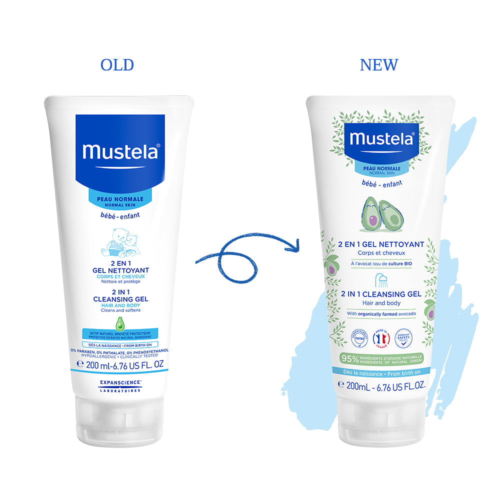 Mustela - 2 in 1 Cleansing Gel Hair and Body 200ml