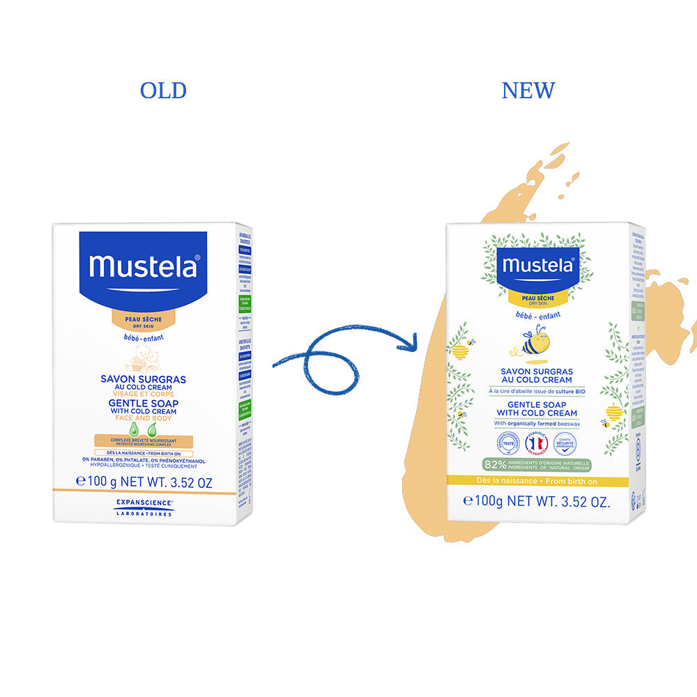 Mustela - Gentle Soap with Cold Cream Face and Body 100g
