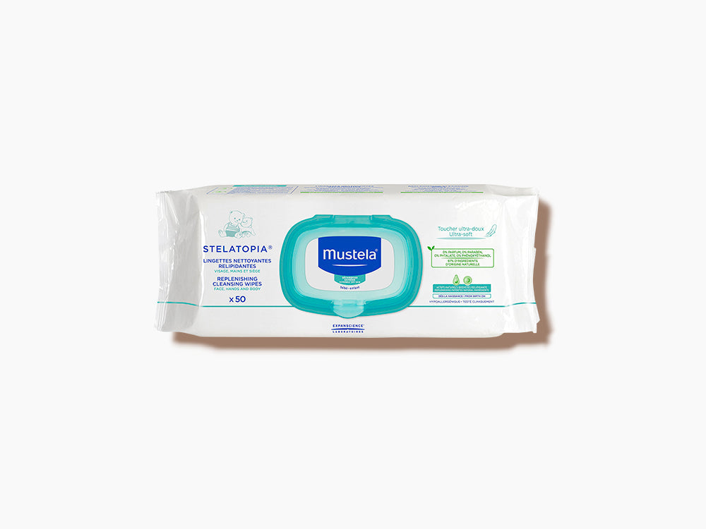 Mustela - Stelatopia Replenishing Cleansing Wipes x50