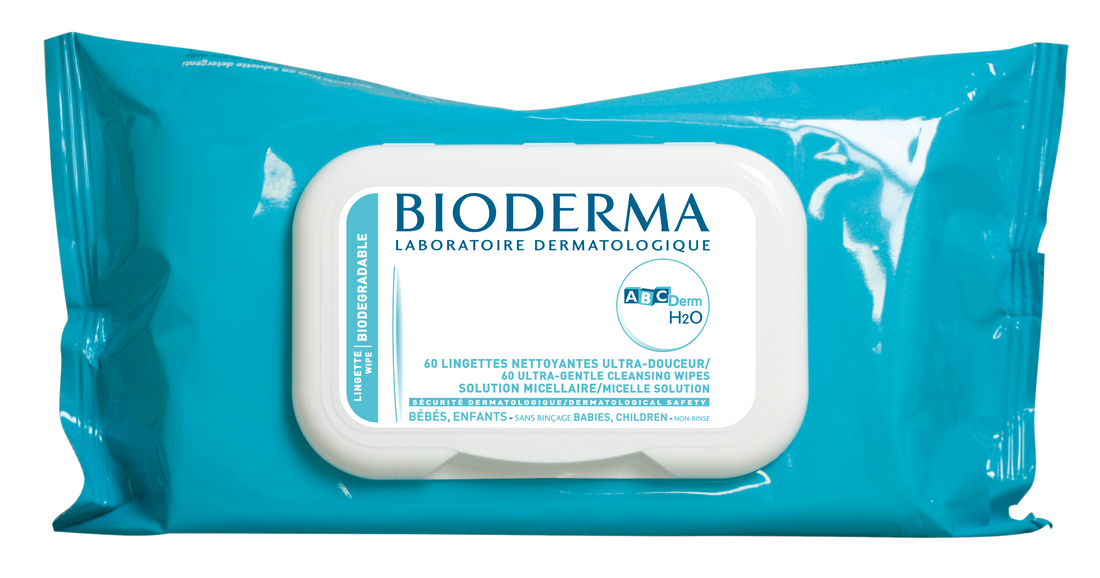 ABCDerm H2O 60 Cleansing Wipes for Babies & Children