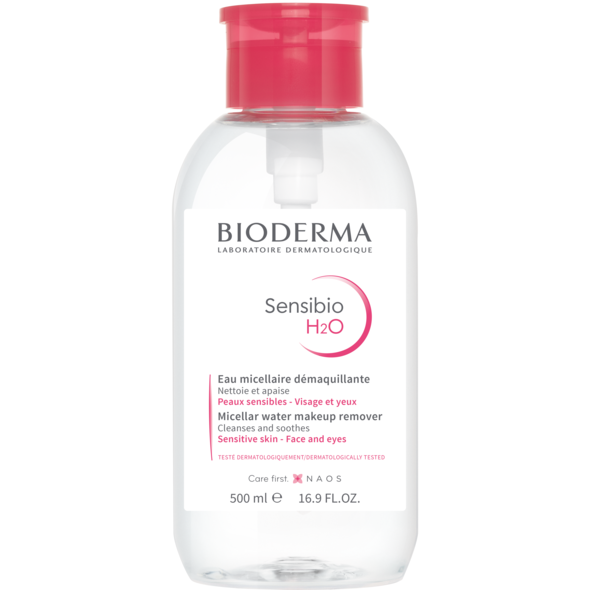 Bioderma Sensibio H2O Micellar Water for Sensitive Skin 500ml (with Pump)