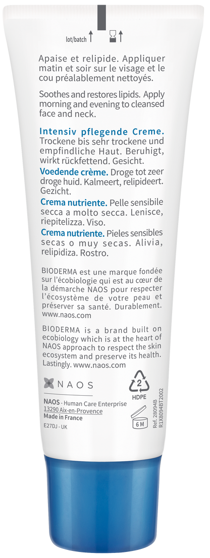 Bioderma Atoderm Nutritive Nourishing cream for Dry to very dry skin, 40ml