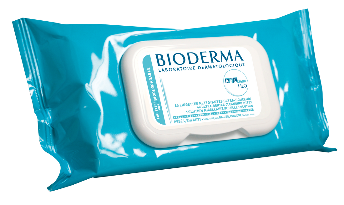 ABCDerm H2O 60 Cleansing Wipes for Babies & Children