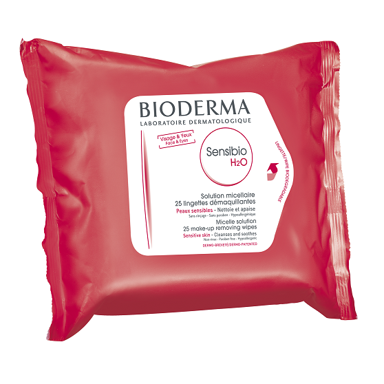 Bioderma Sensibio H2O 25 Micelle Solution Wipes for Sensitive Skin