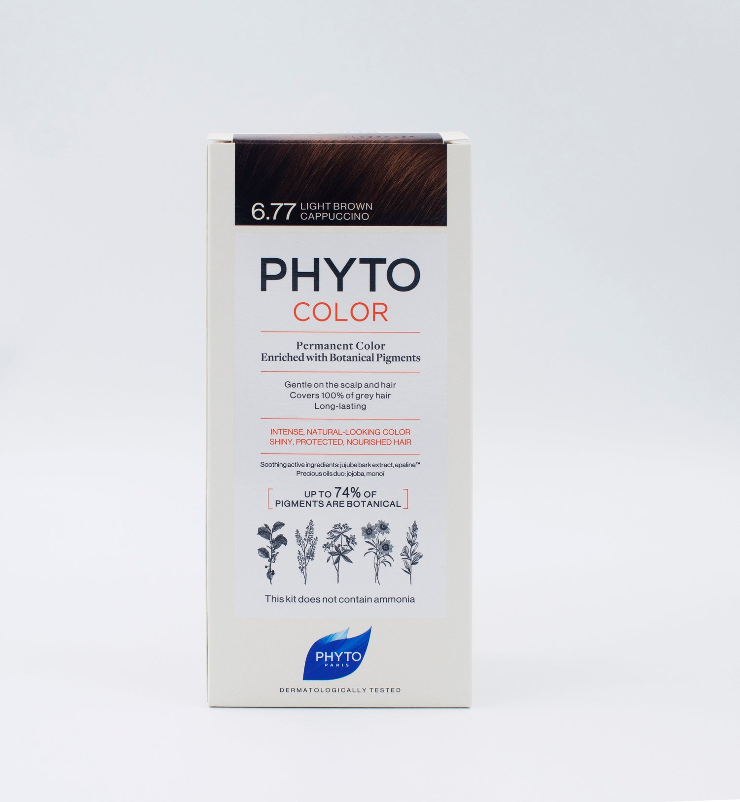Phyto - Phytocolor 6.77 Light Brown Cappuccino Coloring