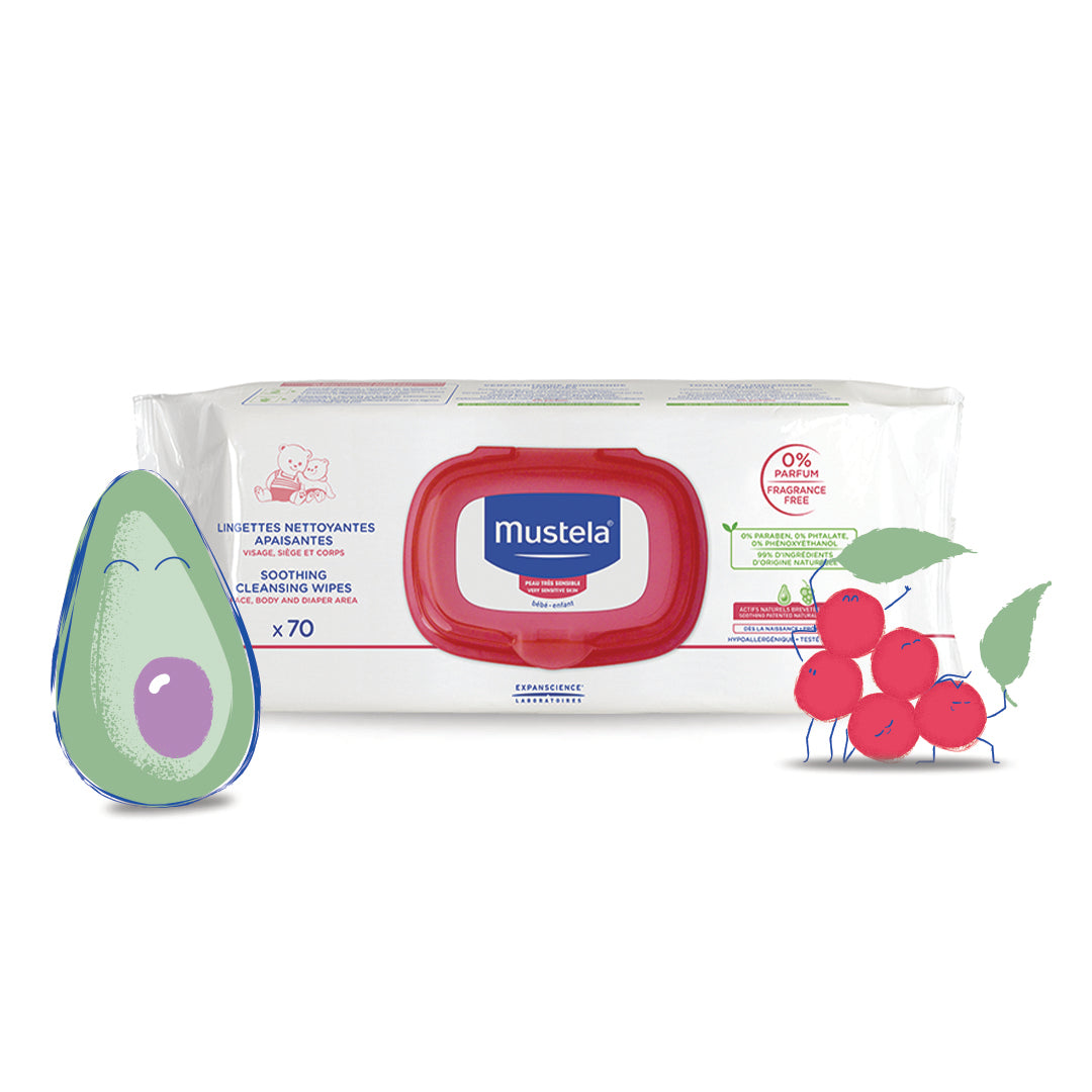 Mustela - Soothing Cleansing Wipes x70