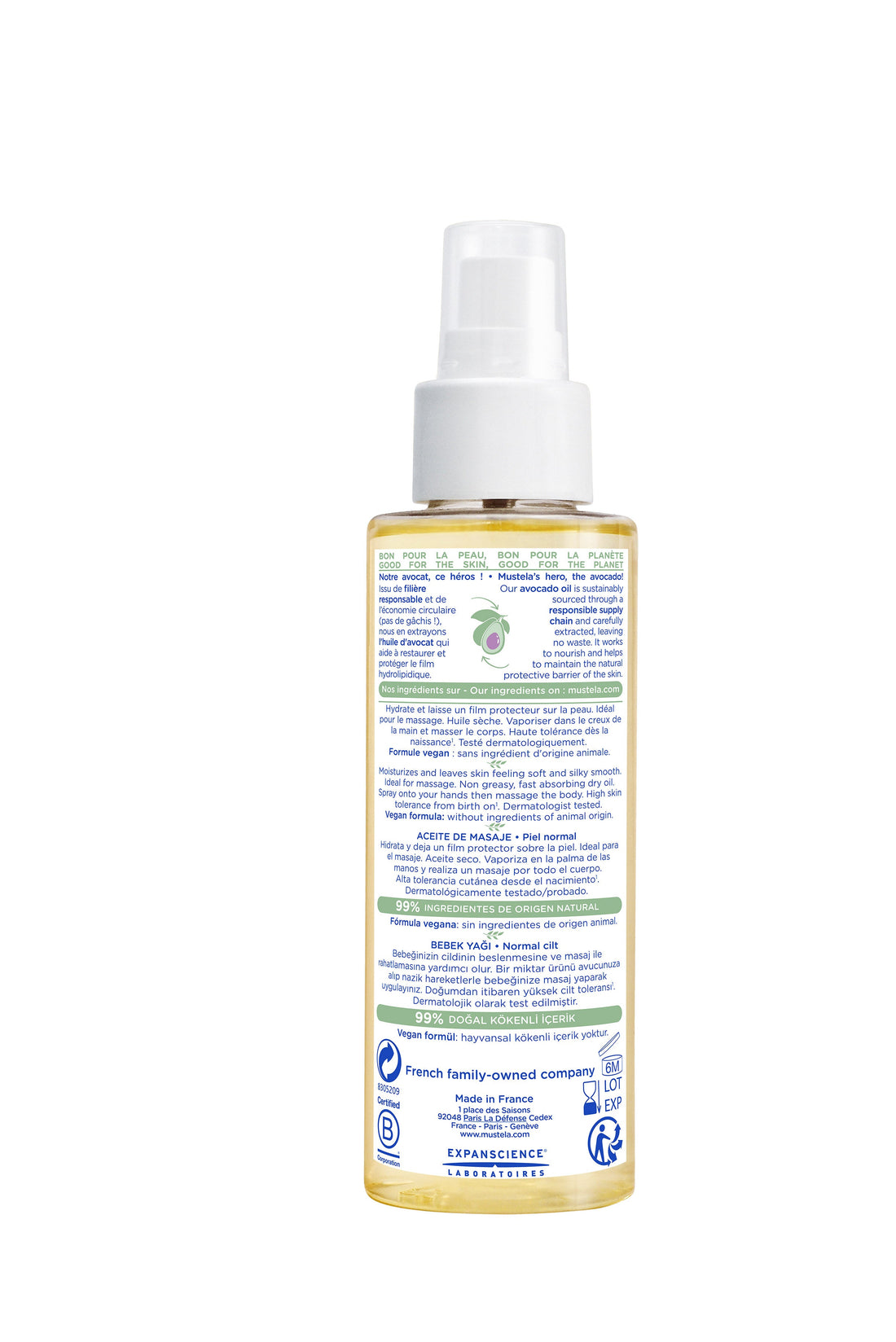 Mustela - Baby Massage Oil 100ml
