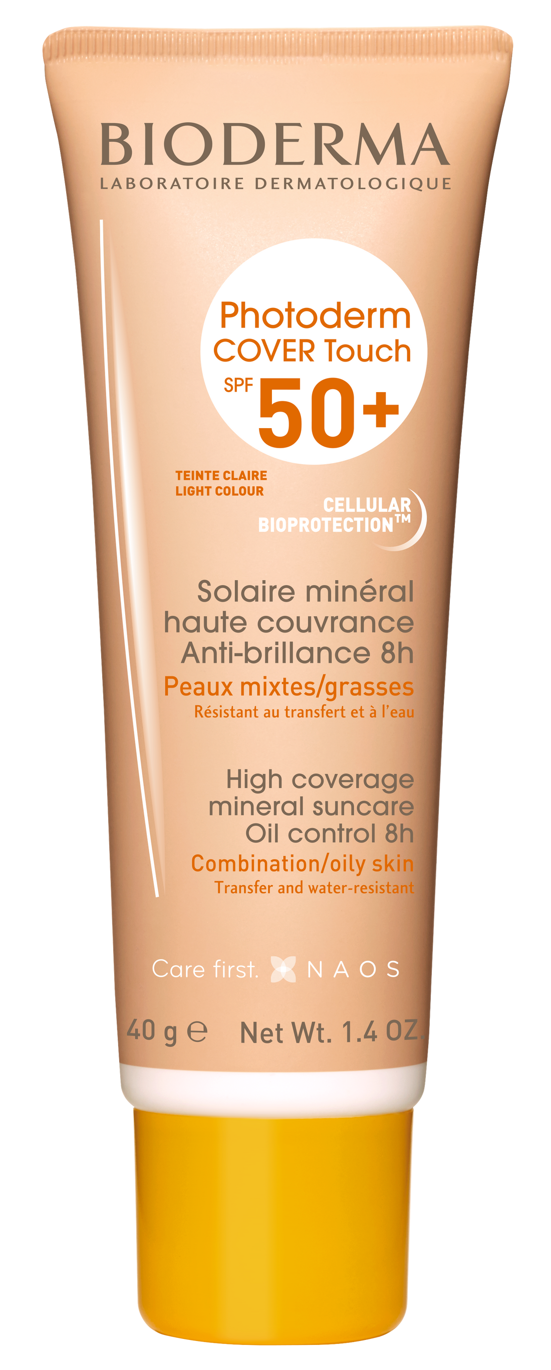 Bioderma Photoderm COVER Touch SPF 50+ High coverage mineral sunscreen, Light tint 40g