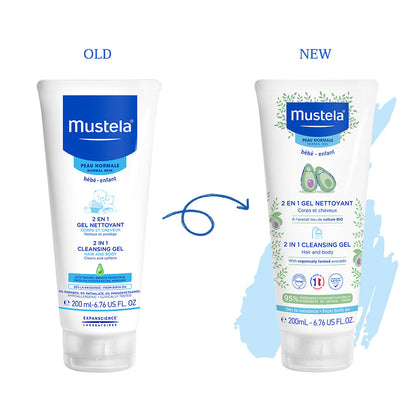 Mustela - 2 in 1 Cleansing  Gel Hair and Body 200ml