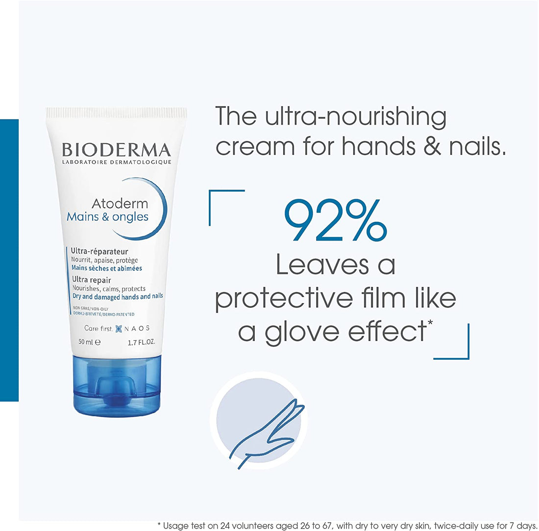 Bioderma Atoderm Hand Cream Ultra-Repairing for Hands & Nails 50ml