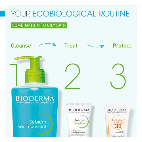 Bioderma Sebium Gel Moussant Purifying Foaming Cleanser for Combination/Oily Skin 200ml