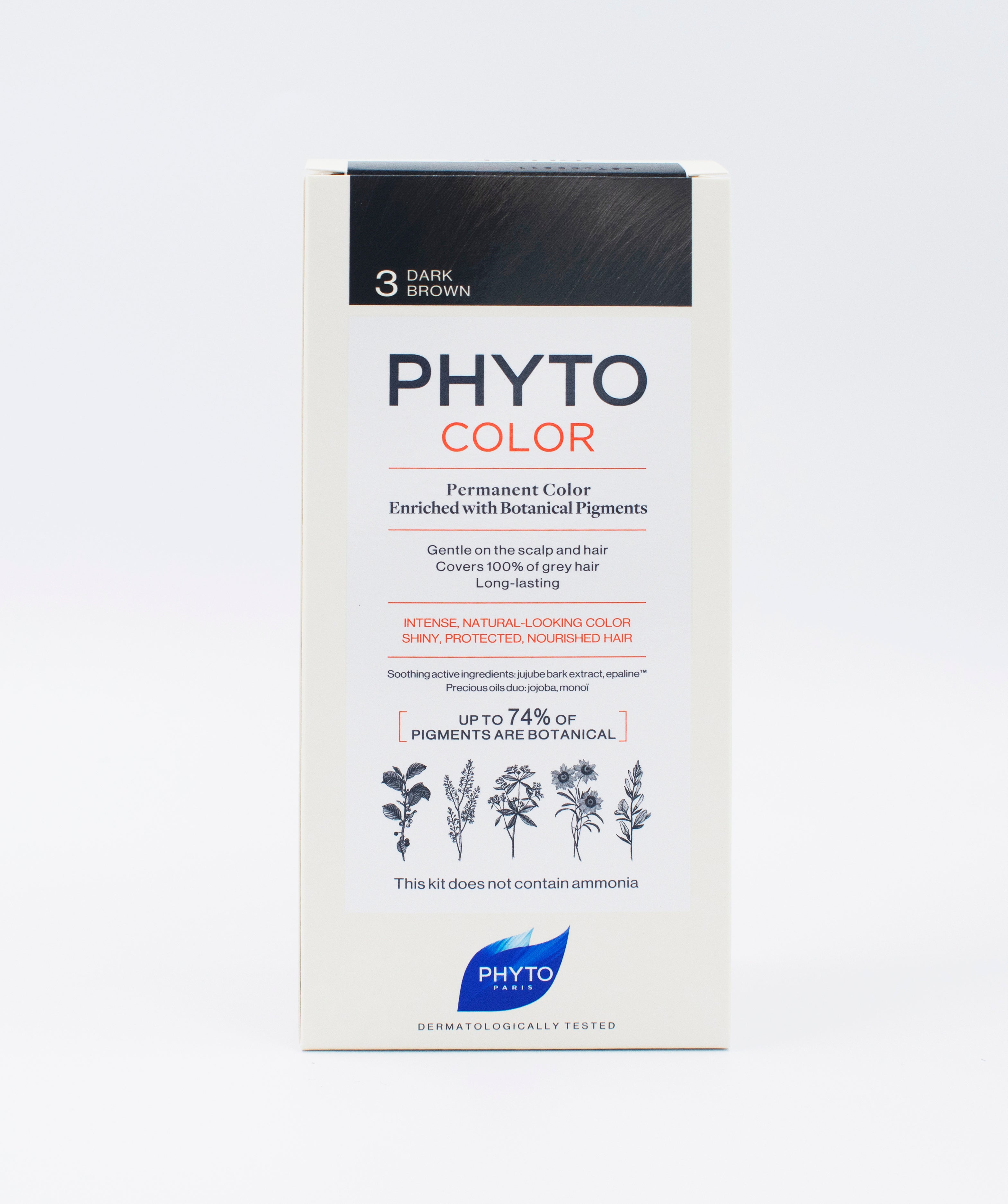 Phyto - Phytocolor 3 Dark Brown Permanent Coloring