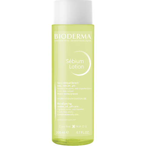 Bioderma Sebium Lotion Rebalancing water oil pH care for Combination to oily skin 200ml