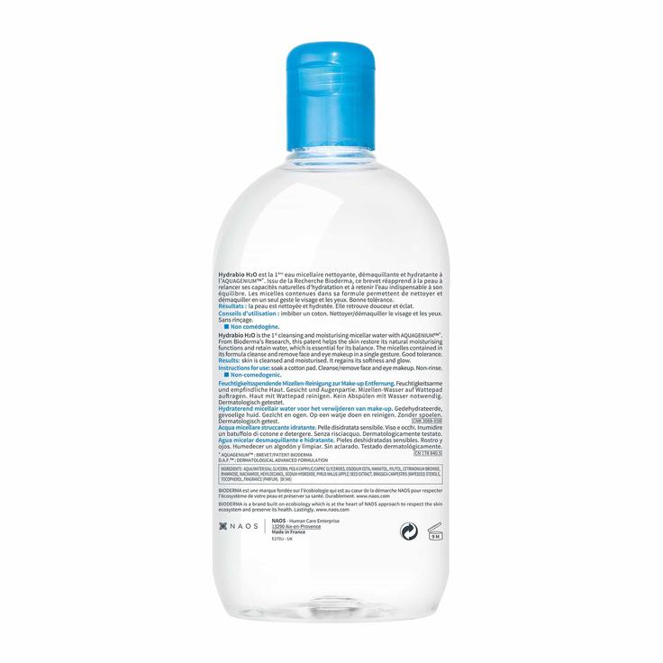 Bioderma Hydrabio H20 Micellar Water Cleanser for Dehydrated Skin 250ml