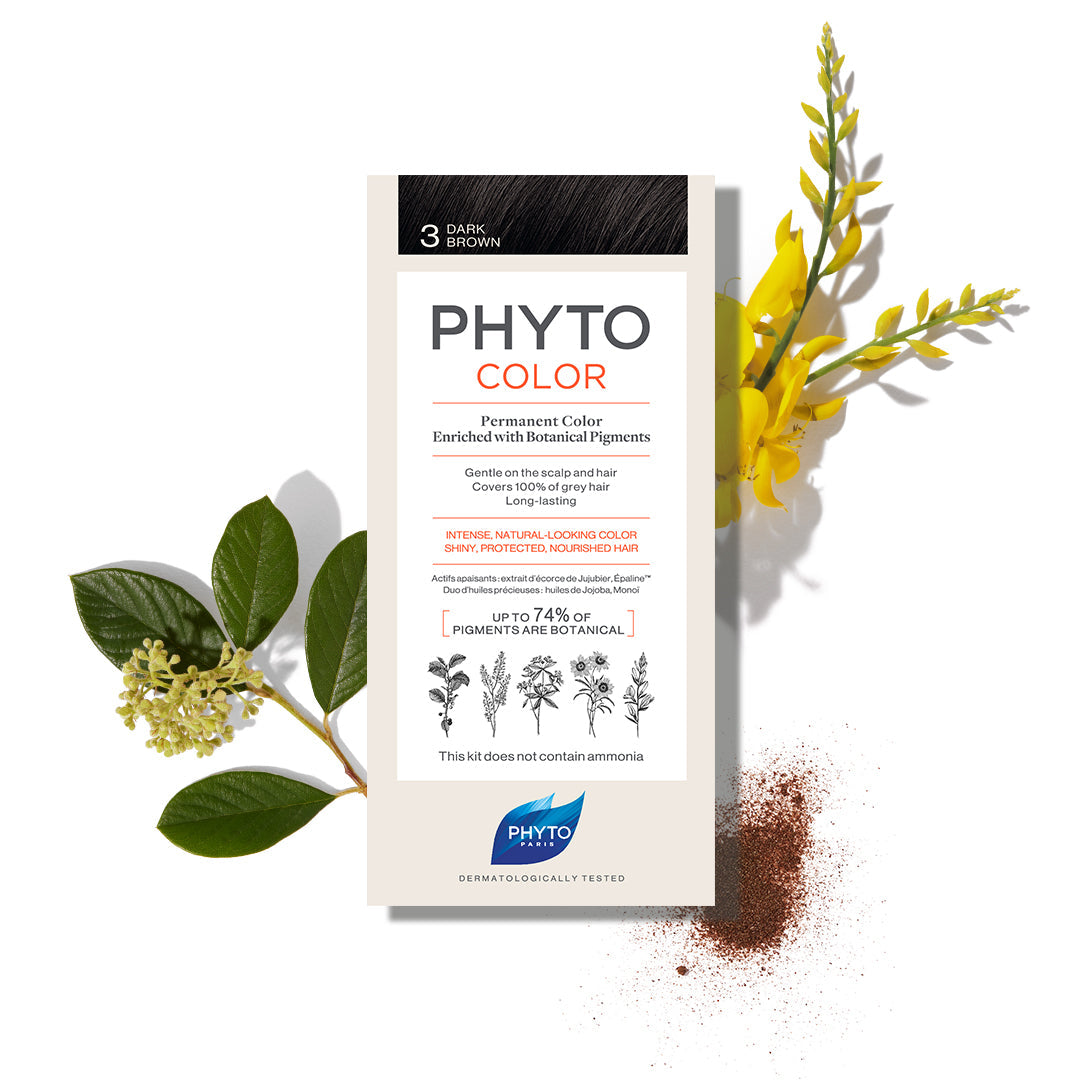 Phyto - Phytocolor 3 Dark Brown Permanent Coloring